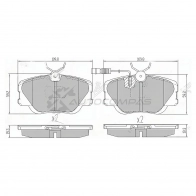 Тормозные колодки передние MERCEDES W201/W124/C124 SAT STA0004209920 6 HGVYX0 1422812326