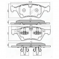 Тормозные колодки передние MERCEDES W211/S211/W463/W164/166