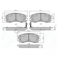 Тормозные колодки передние MITSUBISHI CHARIOT/RVR/SPACE WAGON SAT STMR389539 1422814534 0N6SN W