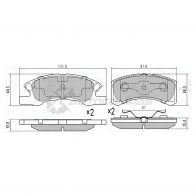 Тормозные колодки передние MITSUBISHI MINICA 98-/TOPPO H82/DAIHATSU MIRA LA300 11 SAT ST4605A272 QTZ 61NI 1422814459