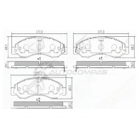 Тормозные колодки передние NISSAN ATLAS/CONDOR 91-95 SAT 1440533594 7 5T7GX ST410600T387