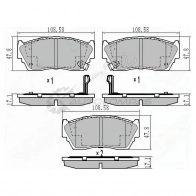 Тормозные колодки передние NISSAN SUNNY N14 SAT E KEWE1 1422817796 ST4106050Y90