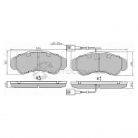 Тормозные колодки передние PEUGEOT BOXER 02-/CITROEN JUMPER 02-/FIAT DUCATO 02