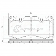 Тормозные колодки передние RANGE ROVER SPORT 5/0 09 SAT STLR020362 F19 3M 1422876034