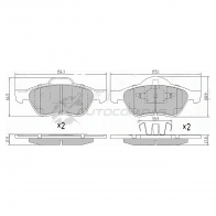 Тормозные колодки передние RENAULT CLIO 06-/MEGANE 03-09