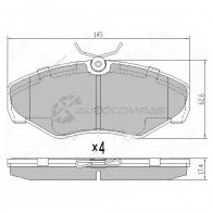 Тормозные колодки передние RENAULT TRAFIC 09 SAT ST7701054771 2IN UHYC 1422819997