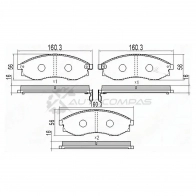 Тормозные колодки передние SSANGYONG ISTANA 95 SAT 4C VMEP8 ST6614203021 1440536353