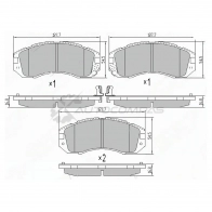 Тормозные колодки передние SUBARU IMPREZA GC 92-00