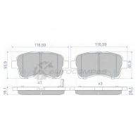 Тормозные колодки передние SUZUKI AERIO/LIANA 01-08 SAT ST5581054G11 1422821589 PWR9G S