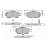 Тормозные колодки передние SUZUKI LIANA SAT ST5581054G61 79Z3 D 1422821456