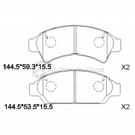 Тормозные колодки передние Toyota CAMRY/VISTA SV30 SAT ST0446532080 LWX7V W6 1422830556