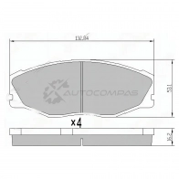 Тормозные колодки передние Toyota CROWN/MARK2 91-95