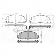 Тормозные колодки передние Toyota DYNA XZU301 00 SAT 1422830580 ST0446537030 8 P89K8D