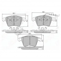 Тормозные колодки передние VAG MULTIVAN V/TRANSPORTER IV/V SAT ST7H0698151 1422833352 X3U XRK