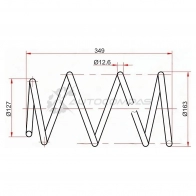 Комплект пружин 2шт передние COROLLA/RUNX/ALLEX/FIELDER 00-06 1NZ 4WD/1ZZ/ALLION 1NZ 01-07