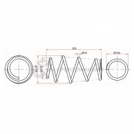 Комплект пружин 2шт передние Toyota CAMRY 06 SAT 1422827805 5P6 0EN ST33211