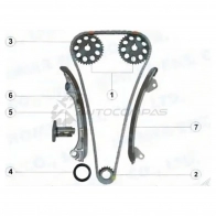 Комплект цепи ГРМ 2ZZGE Toyota CELICA/COROLLA RUNX/ALLEX/FIELDER/WILL VS 01 SAT QDX 82 TKTY315A 1440987486