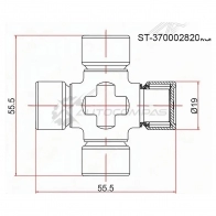 Крестовина RENAULT DUSTER 11 SAT F MMYY8 ST370002820RSP 1422875369