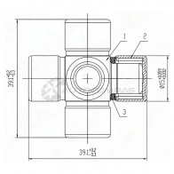 Крестовина рулевая SAT RJ2 SO0 1422873695 ST1539