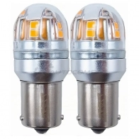 Лампа дополнительного освещения 12V PY21W 2.8W/320LM Canbus LED Оранжевая (Комплект 2 шт.) SAT ST1750066 1440988140 PI7X PD