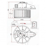 Моторчик печки AUDI A6 97-04 SAT ST4B1820021B 1422833555 2UFG2 QW