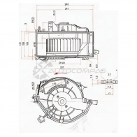 Моторчик печки AUDI A6/S6 05 SAT ST4F0820020A 1440546437 3EB ZJ