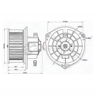 Моторчик печки CHEVROLET AVEO 02- W A/C SAT ST96539656 RPAY 1Z 1422799239