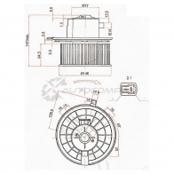 Моторчик печки DAEWOO MATIZ/CHEVROLET SPARK 98- W/O A/C SAT 1440517473 RQMOP5 N ST96279352