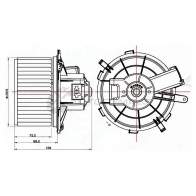 Моторчик печки FIAT DUCATO/PEUGEOT BOXER/CITROEN JUMPER 06 SAT ST6441Y2 1422799870 X9RSXL R