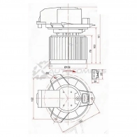 Моторчик печки HINO 300 24V 13 SAT VQ A9HTE ST8710337040 1422830463