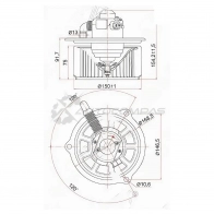 Моторчик печки HINO 500 FR1/FD1/FM1/GD1 08- 24V (RHD) SAT STS871041200 1440518453 YU5D PA