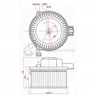 Моторчик печки MAZDA CX-7 07 SAT STEG2161B10 1422810802 J 16B7P