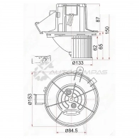 Моторчик печки MERCEDES C-CLASS W204 07-/E-CLASS W212 09