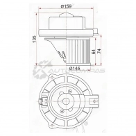 Моторчик печки MITSUBISHI PAJERO/MONTERO SPORT 96-08/CHALLENGER K9 96-01(LHD) SAT 889E 4 1422813571 STMR315962