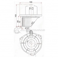 Моторчик печки MITSUBISHI PAJERO/MONTERO SPORT 96-08/CHALLENGER K9 RHD 96-01 SAT 1422813574 GK1F H STMR315413