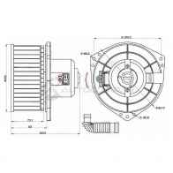 Моторчик печки NISSAN BLUEBIRD 91-01/CEFIRO 98-02/PRIMERA 95-01/TERRANO 95-02