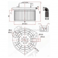 Моторчик печки NISSAN TEANA J31 03-08 SAT 3J LIS ST272209W100 1422818318