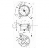 Моторчик печки NISSAN TIIDA 11 SAT N 3IVL 1422817223 ST27226ED000