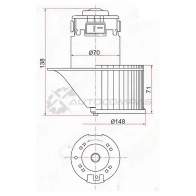 Моторчик печки NISSAN X-TRAIL T30 00-07 (LHD) SAT ST272259H600 S86 80 1440534612