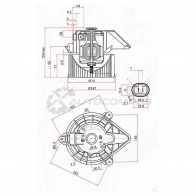 Моторчик печки OPEL VIVARO/RENAULT TRAFIC/NISSAN PRIMASTAR 01 SAT 1440533252 ST7701050310 NY E1BGE