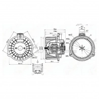 Моторчик печки Toyota LEXUS RX300/330/350/400H 03-08 (LHD) SAT 1422827220 FCK L6PD ST8710348040