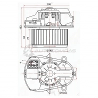 Моторчик печки VOLKSWAGEN TOUAREG 10 SAT 0YJA 3 1422832878 ST7P0820021F