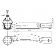 Рулевой наконечник Toyota RACTIS 05- слева SAT 1422823726 ST4504759145 H4WEU V