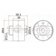 Опора дифференциала слева=справа Toyota AURIS/BLADE/RUMION/MARK X ZIO/RAV4 4WD 05 SAT ST4165142120 1422831238 UI JCKG