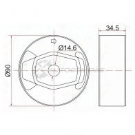 Опора дифференциала задний Toyota AURIS/BLADE/RUMION/MARK X ZIO/RAV4 4WD 05 SAT 0 FSWW 1422825183 ST4165142130