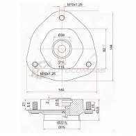 Опора передней стойки Toyota VISTA/VISTA ARDEO 98 SAT ST4860932170 8 4M2B 1422823332