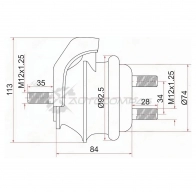 Подушка двигателя передняя Toyota MARK2,VEROSSA 1GFE 00 SAT ST1236070040 W EZ2D 1422823291