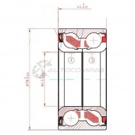 Подшипник передней ступицы HONDA CIVIC FK/FD/FN 06