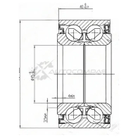 Подшипник передней ступицы HONDA CR-V RD4-7, EDIX BE, ELEMENT с ABS