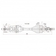 Привод в сборе передний Toyota LAND CRUISER PRADO 120/150 02-/LEXUS GX470 02-09/GX460 10